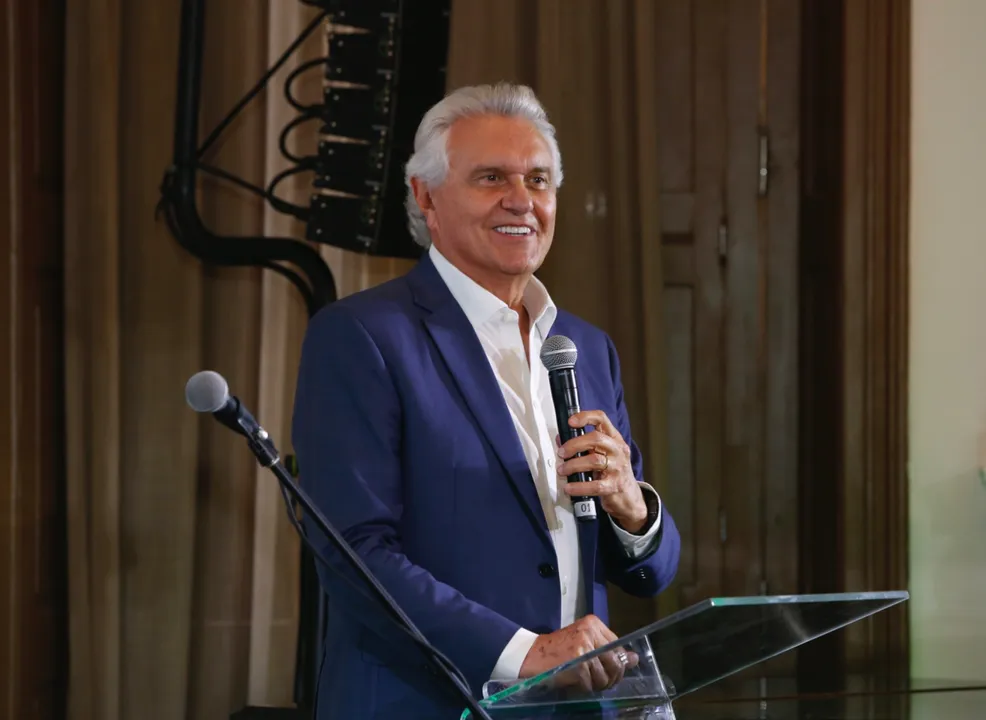 Governador de Goiás, Ronaldo Caiado, no Ibrades