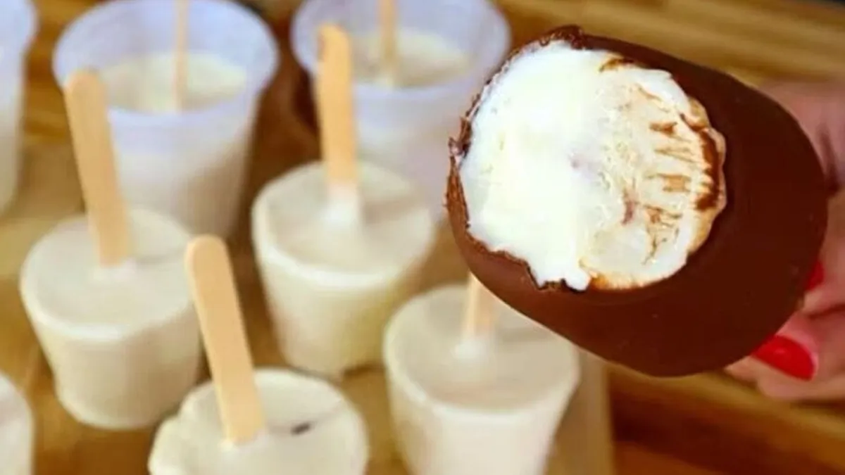 Picolé cremoso tem receita simples