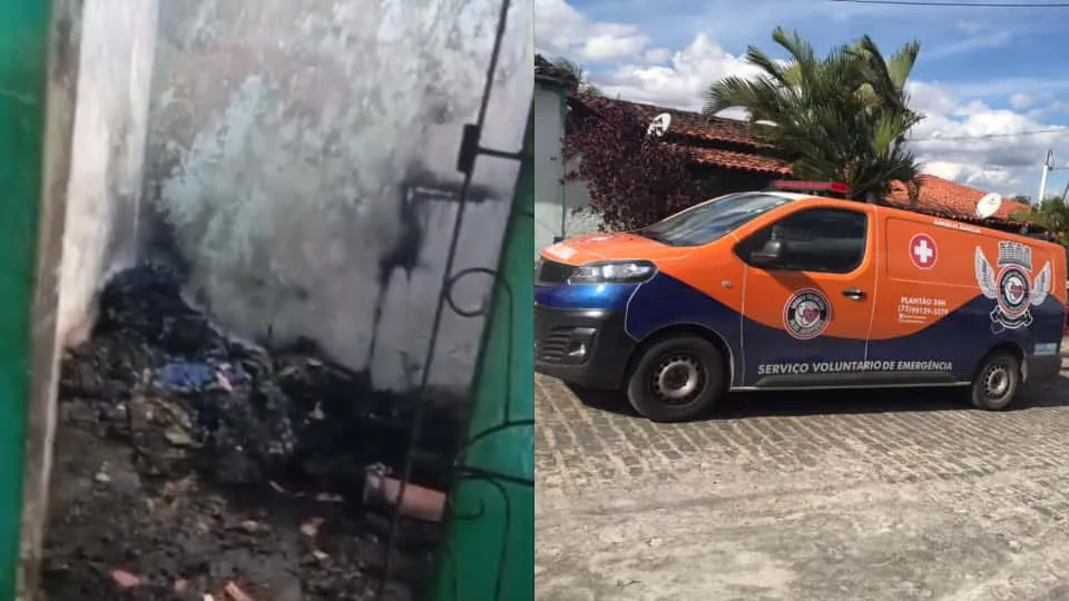 Indência começou em quarto do imóvel