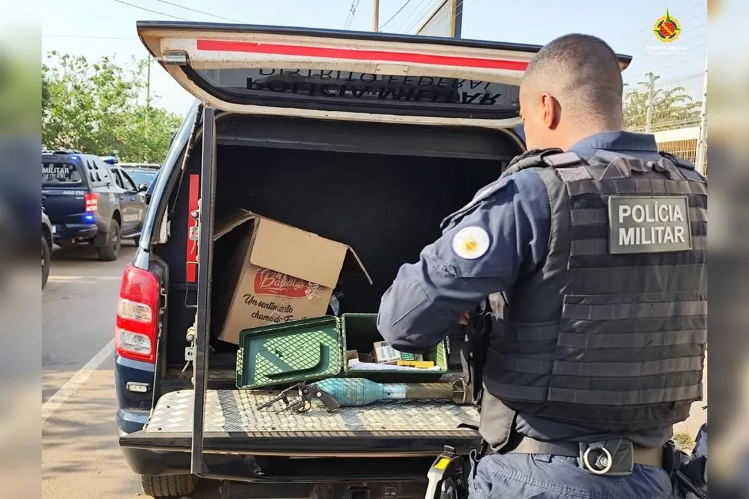 Objeto é semelhante a um morteiro