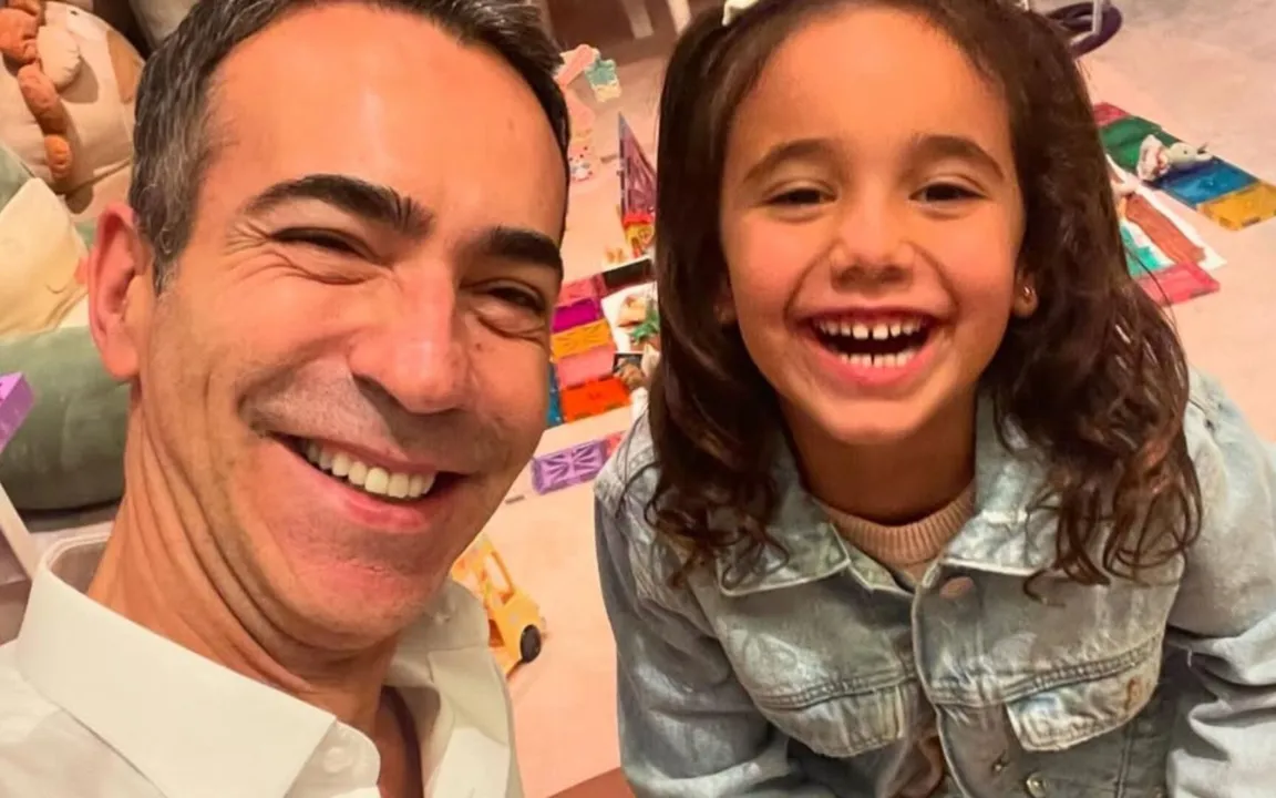 César Tralli e Manu juntos