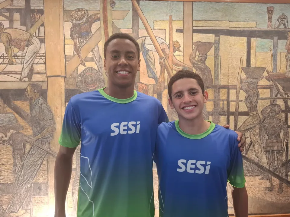 Jamal Barroso e Artur Paz, atletas de natação