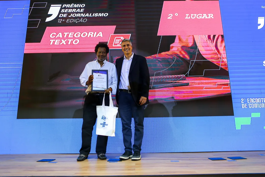 Gilson Jorge, jornalista de A TARDE ganhou a segunda colocação do Premio Sebrae de Jornalismo