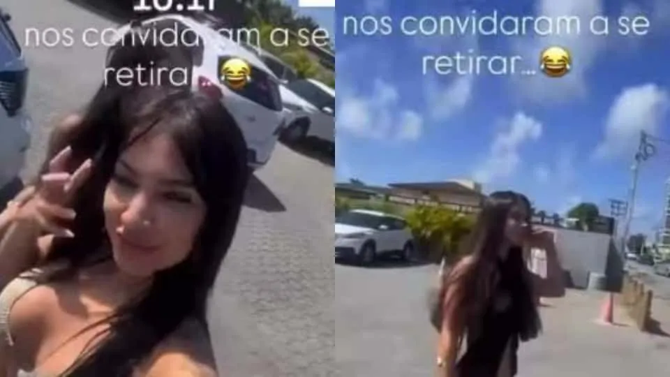 As blogueiras estavam de biquínis e saídas de praia e compartilharam o momento