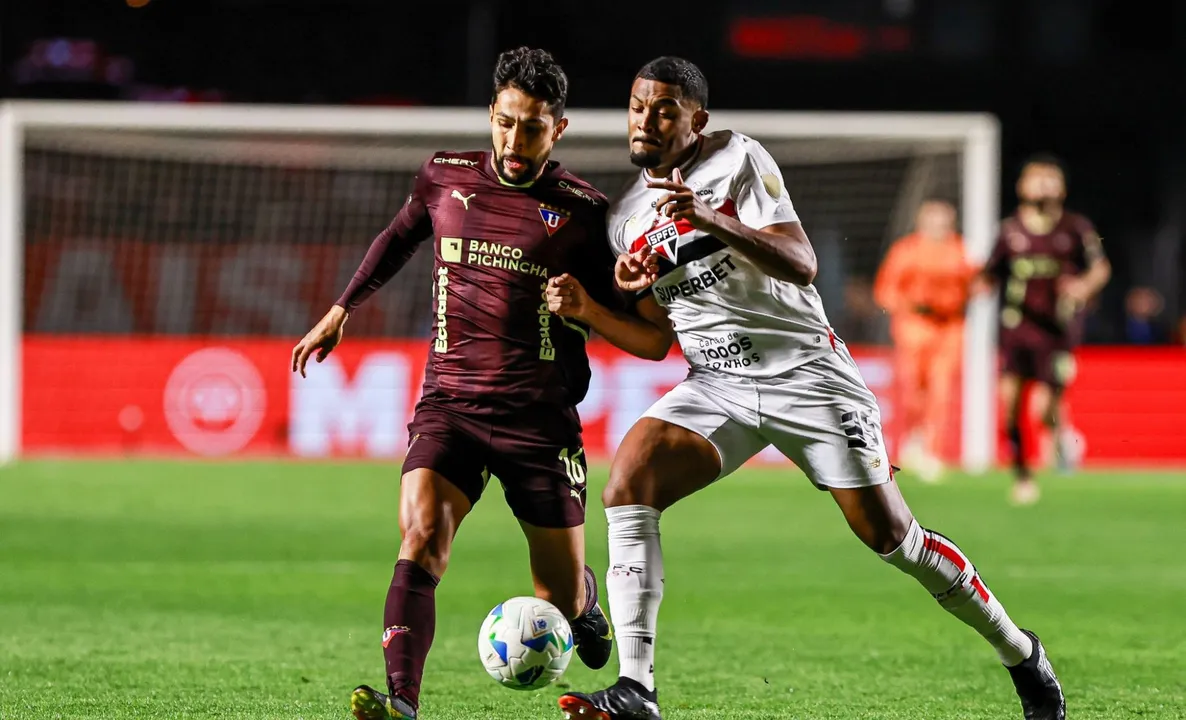 LDU venceu o São Paulo por 1 a 0 em pleno MorumBIS