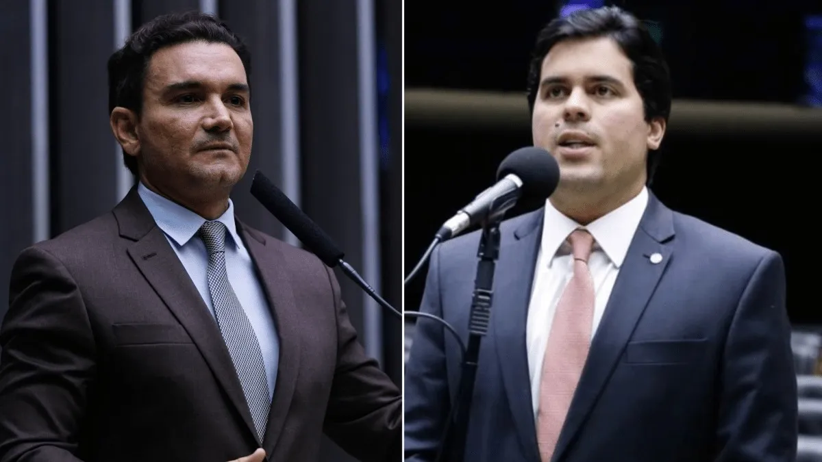 Ministros Celso Sabino (Turismo) e André Fufuca (Esporte)