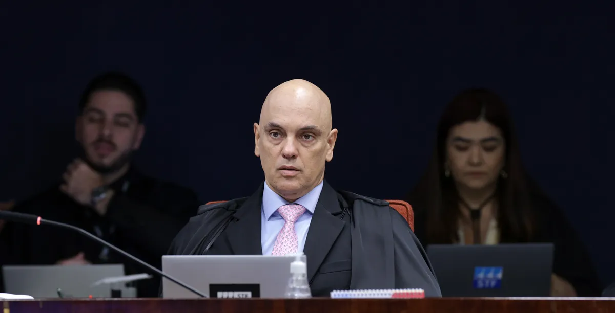 Alexandre de Moraes em julgamento no STF nesta terça
