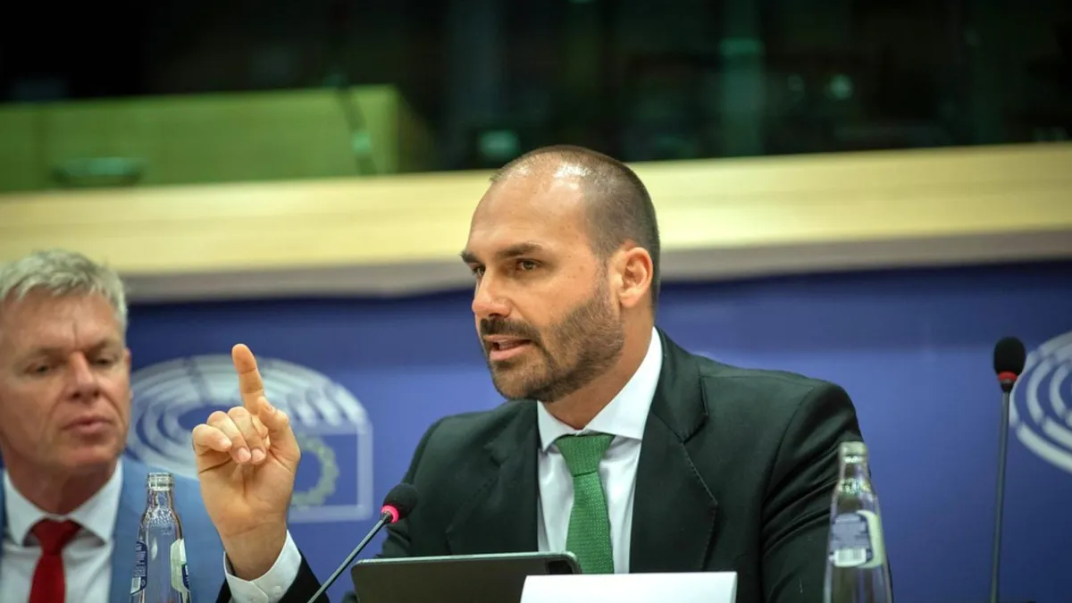Deputado federal licenciado Eduardo Bolsonaro (PL-SP)