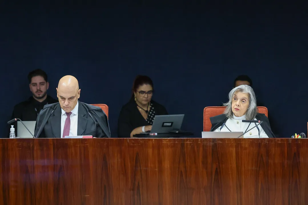 Ministros Alexandre de Moraes e Cármen Lúcia