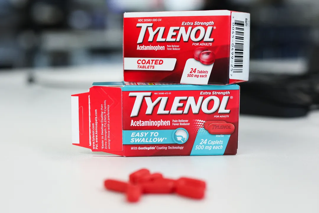 Imagem da caixa de tylenol (ilustração)