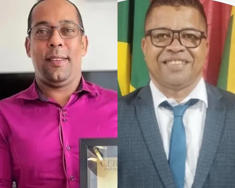 Vereador Ailton Leal (PT), de Santo Estevão e vereador Marcão do Pipa (PSB), de Jaguarari