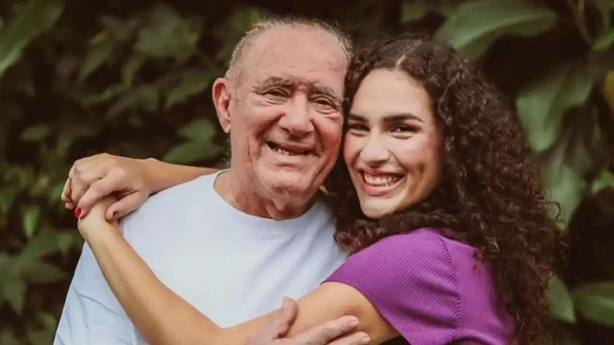 Renato Aragão e a filha, Lívian