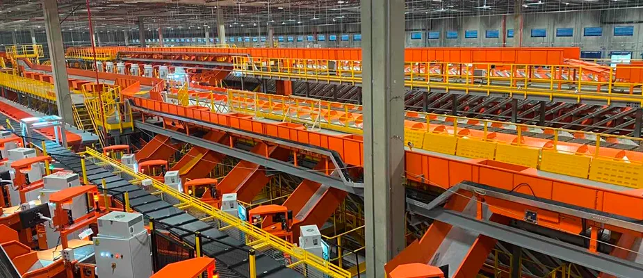 Centro logístico da Shopee Brasil