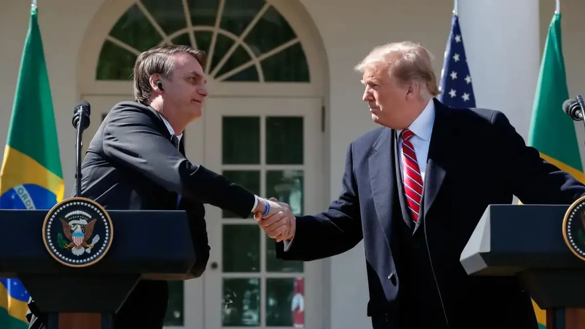 Bolsonaro e Donald Trump