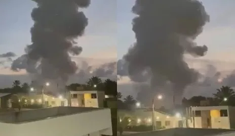 Vídeos e áudios publicados nas redes sociais mostram a reação de pessoas no momento do ocorrido
