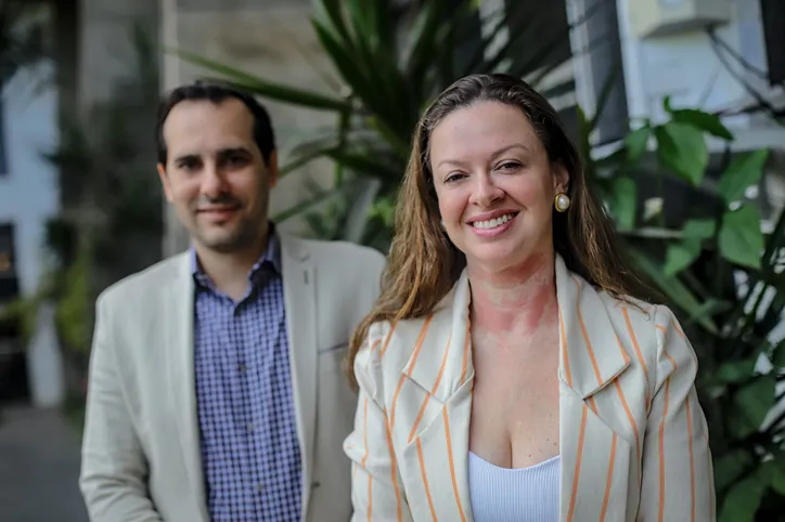 O vice-presidente e a presidente da ACB, Georges Humbert e Isabela Suarez