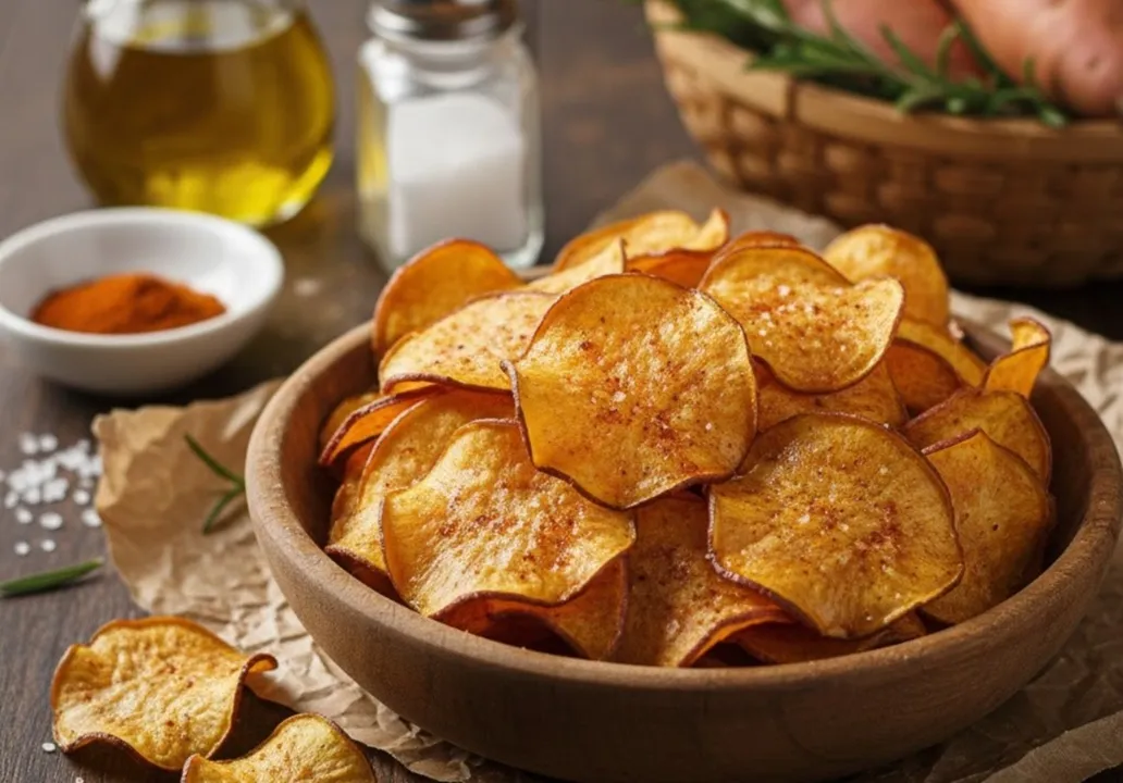 Batata-doce preparada na air fryer