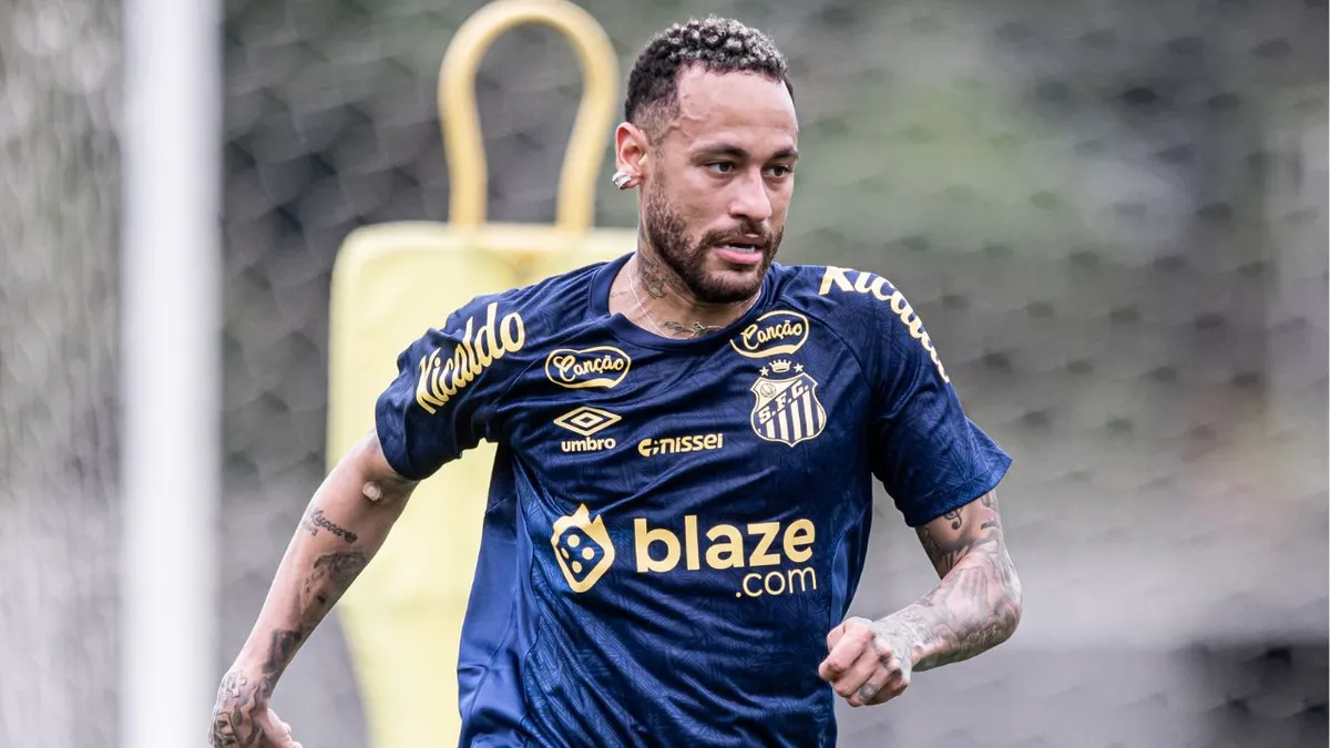 Neymar, meia-atacante do Santos