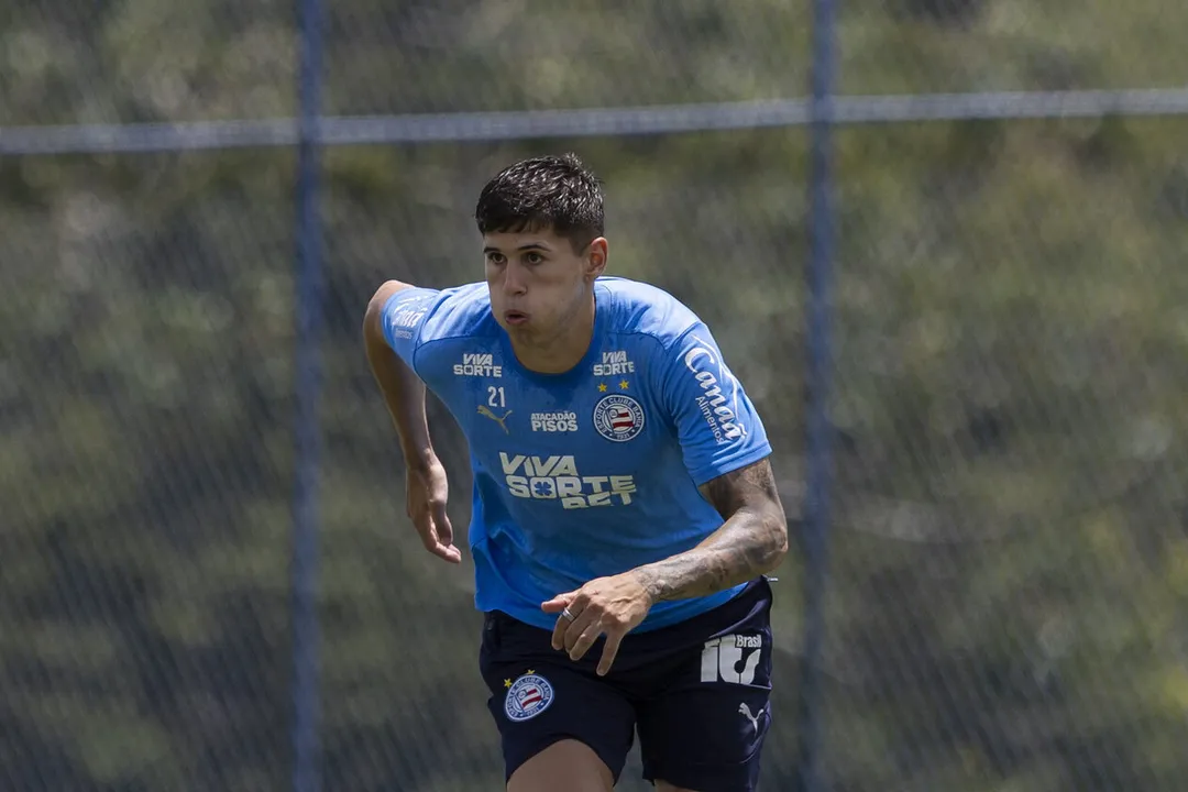O Bahia encerrou mais um treino com novidades: Ramos Mingo iniciou a transição física e Erick e Ruan Pablo voltaram a treinar 100%
