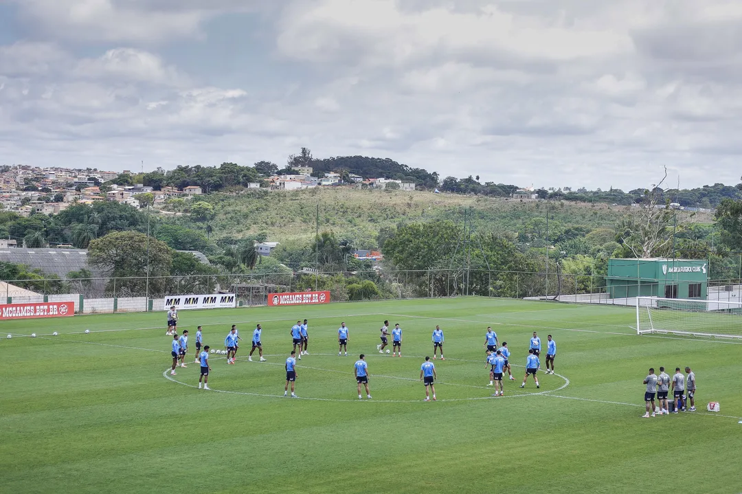 Jogadores do Bahia em treinamento