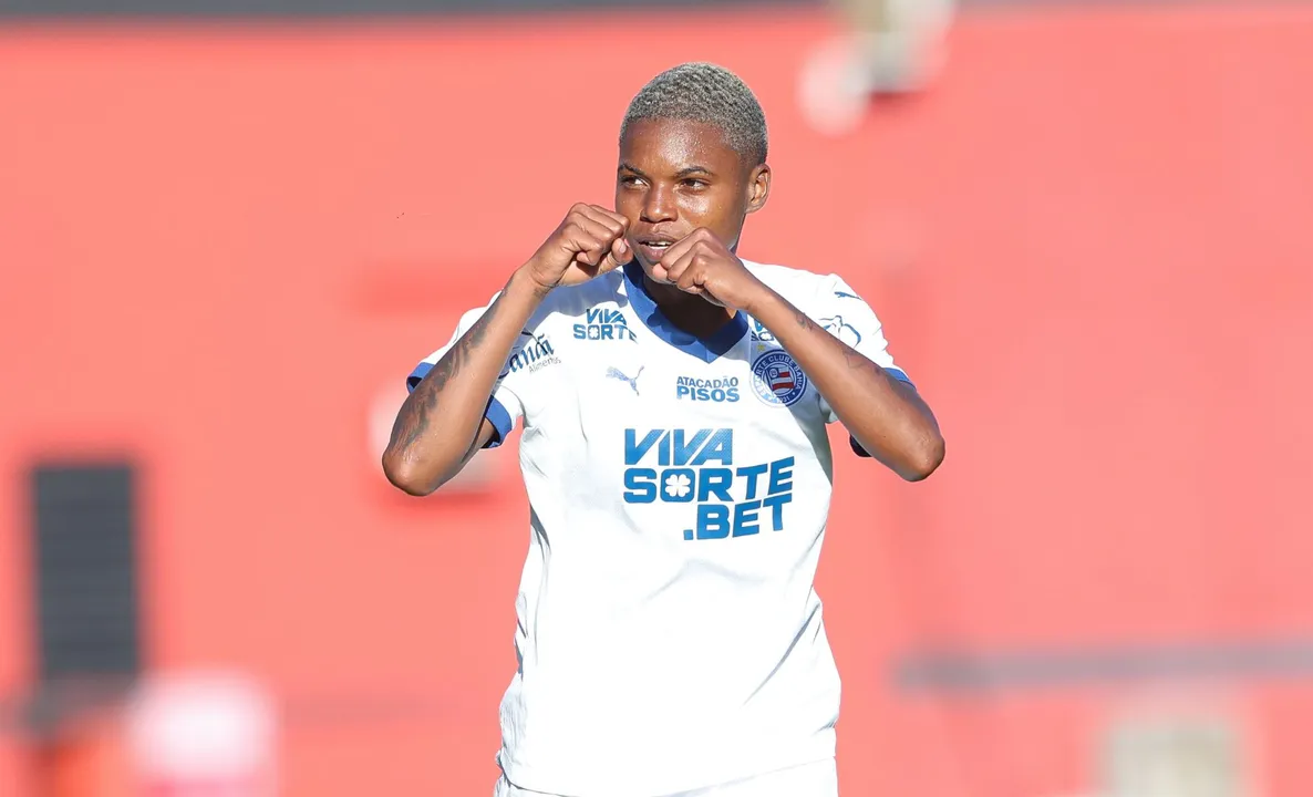 Rhaizza, atacante do time feminino do Bahia