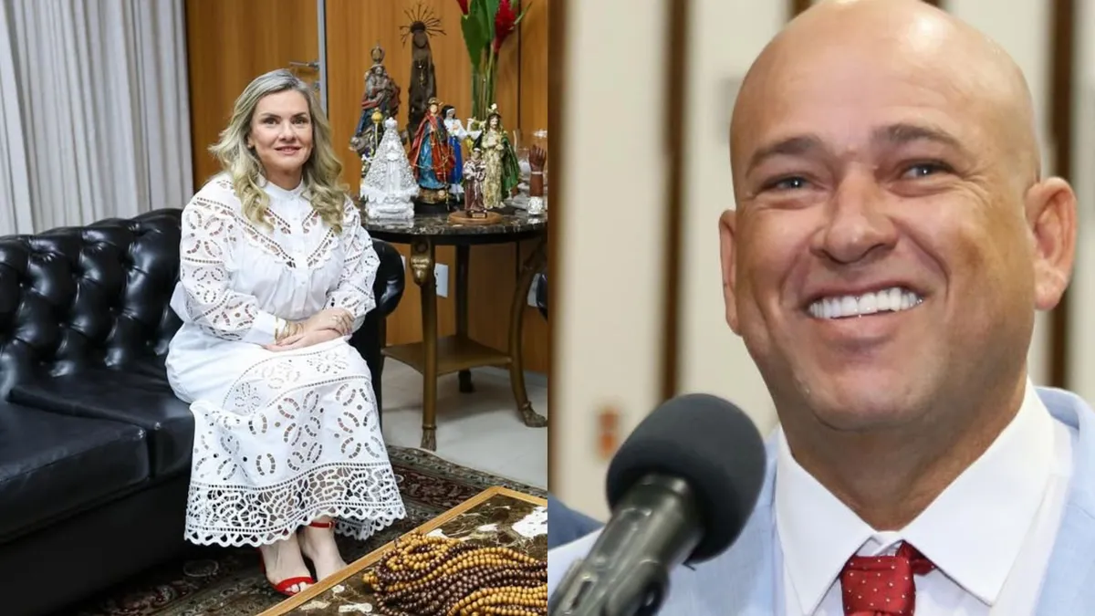 Presidente da Alba, Ivana Bastos (PSD) e deputado estadual Binho Galinha (PRD)