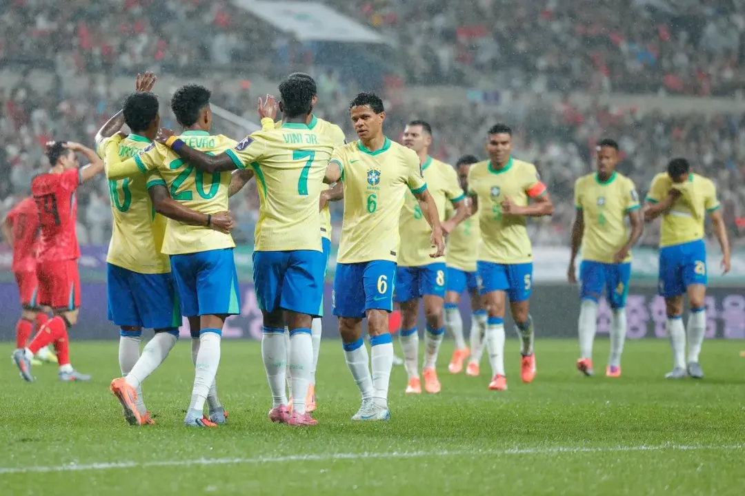 Brasil atropela a Coreia do Sul por 5 a 0