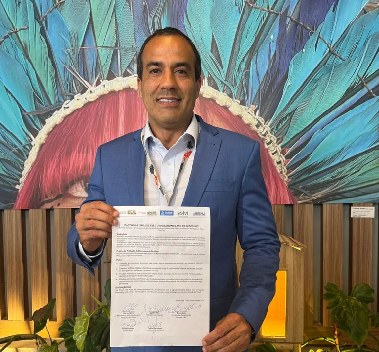 Bruno Reis está na COP30, em Belém (PA).