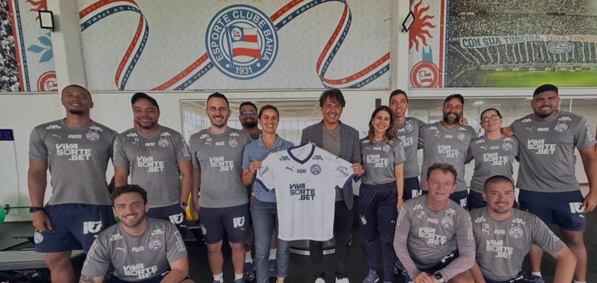 Visita de Cristiano Nunes ao CT do Bahia