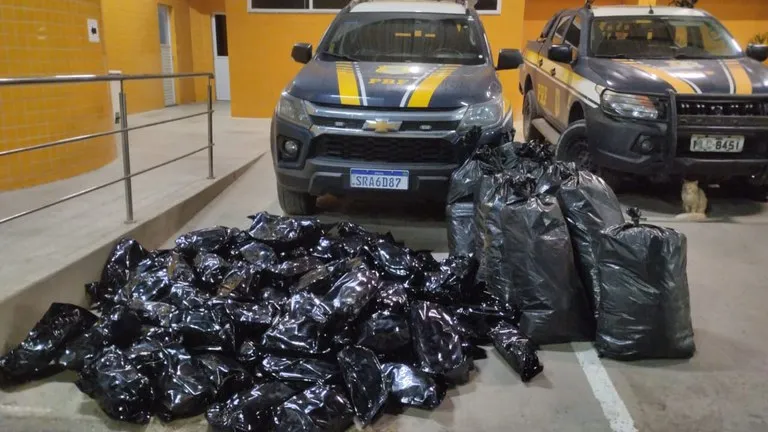 Droga estava sendo transportada em um FIAT Strada