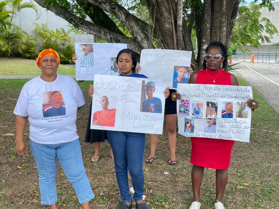Protesto sobre o caso do ferro-velho
