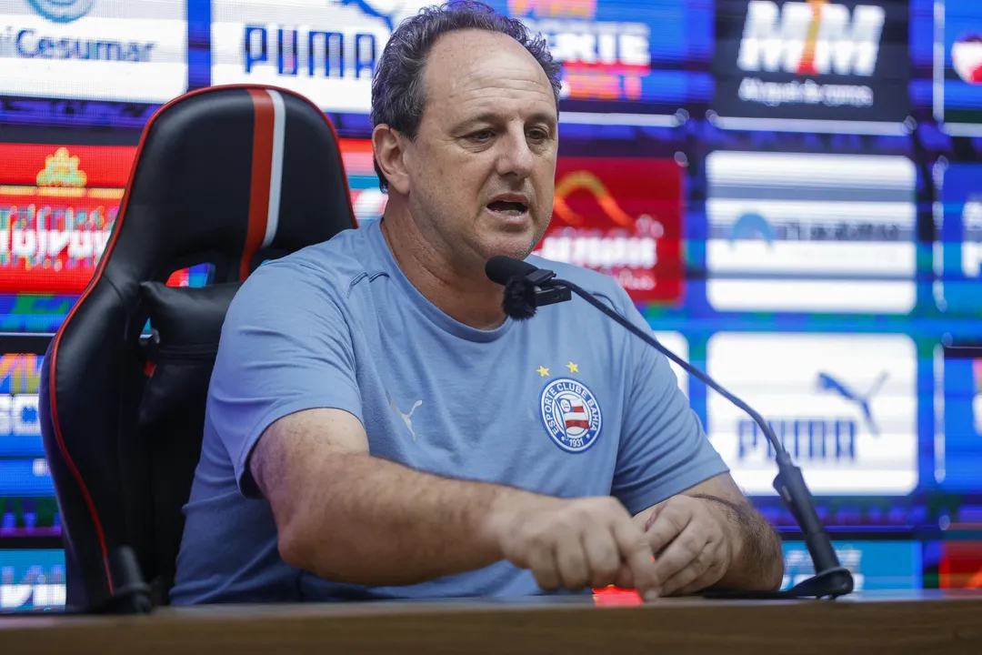 Rogério Ceni durante entrevista coletiva