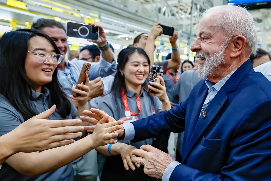 Presidente Lula na BYD Bahia