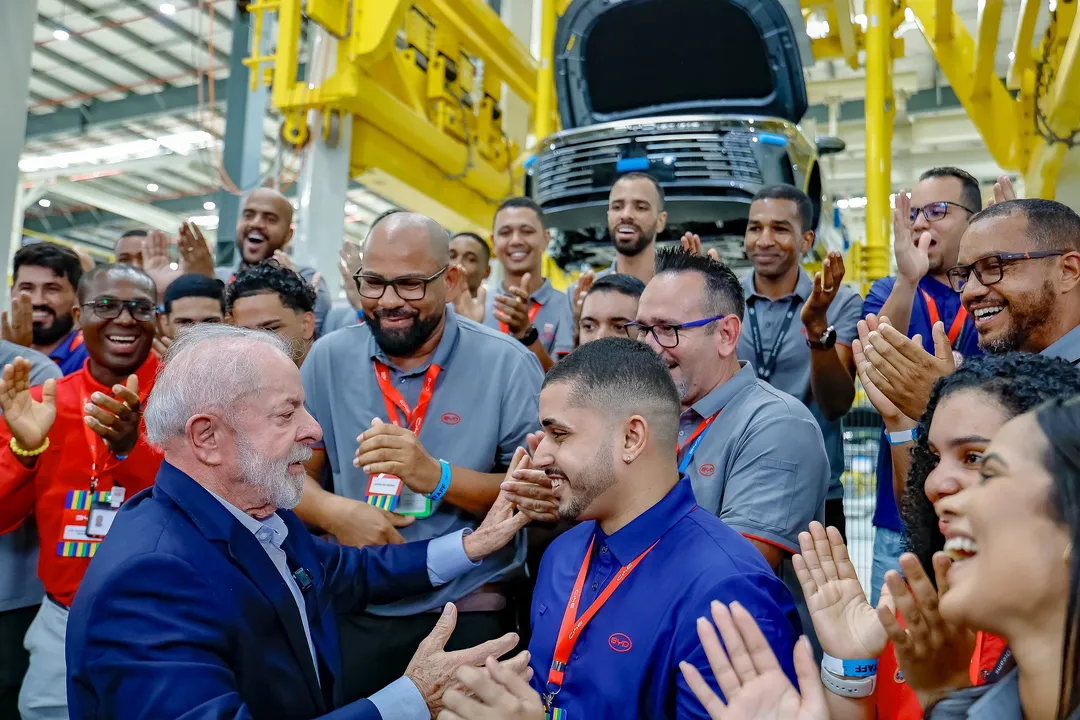 Presidente Lula na BYD Bahia