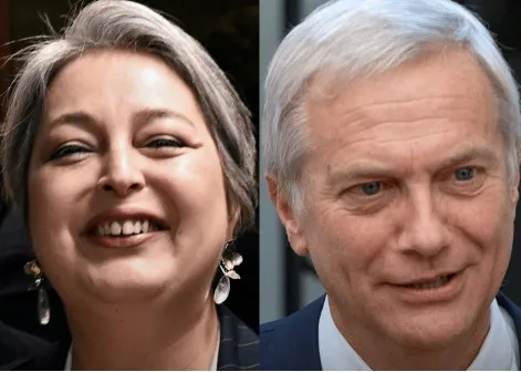 Jeannette Jara, da esquerda, e José Antonio Kast, candidato de ultra-direita correm vaga no segundo turno