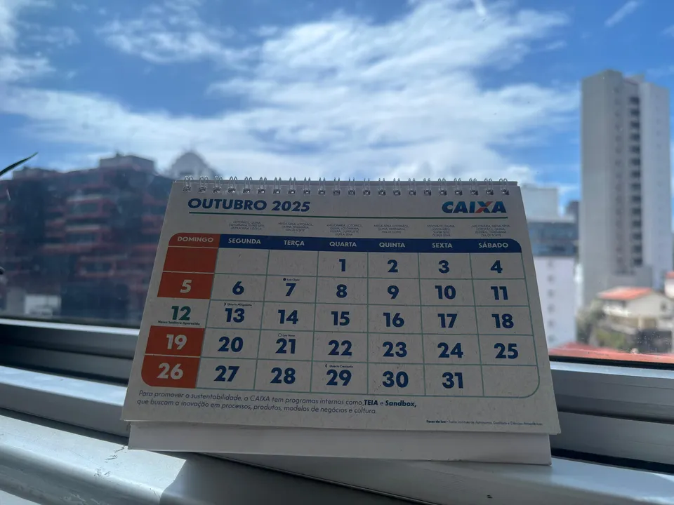 Calendário de outubro (ilustração)
