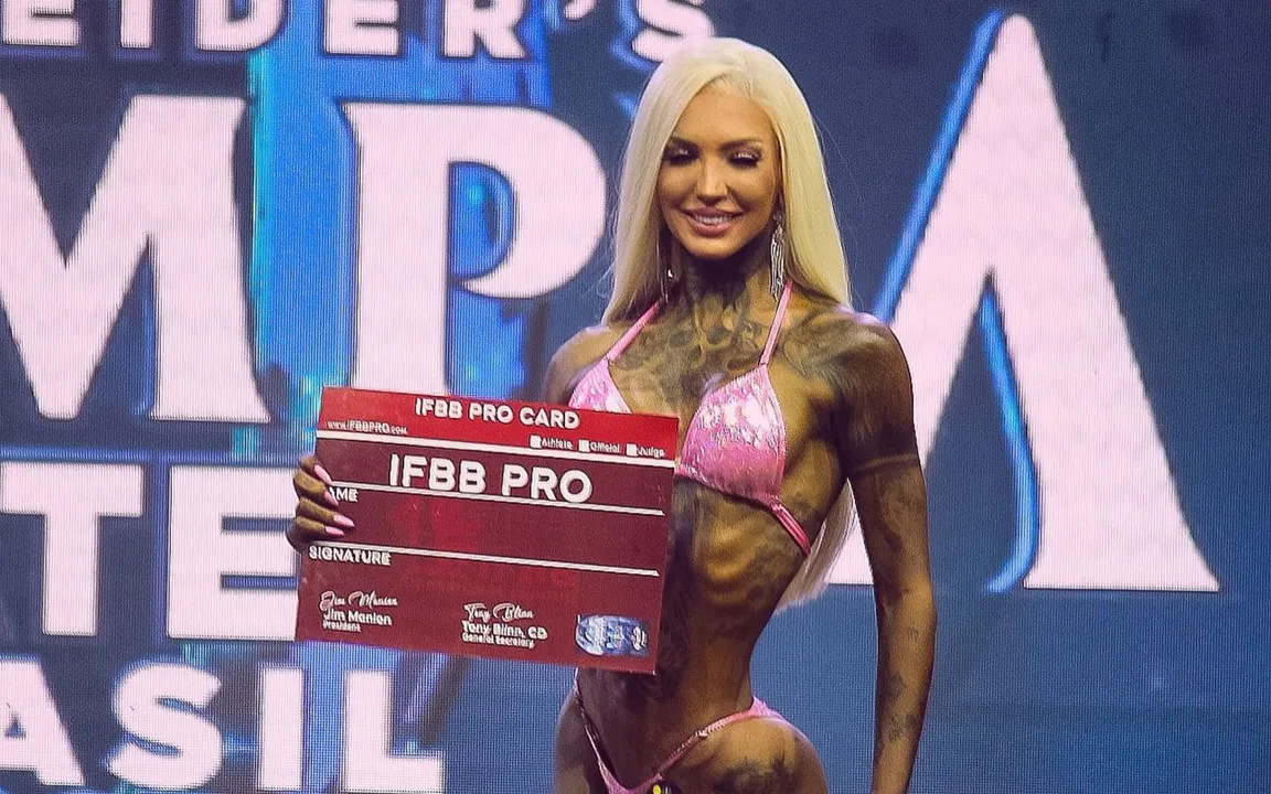 A famosa ficou em terceiro lugar na sua categoria