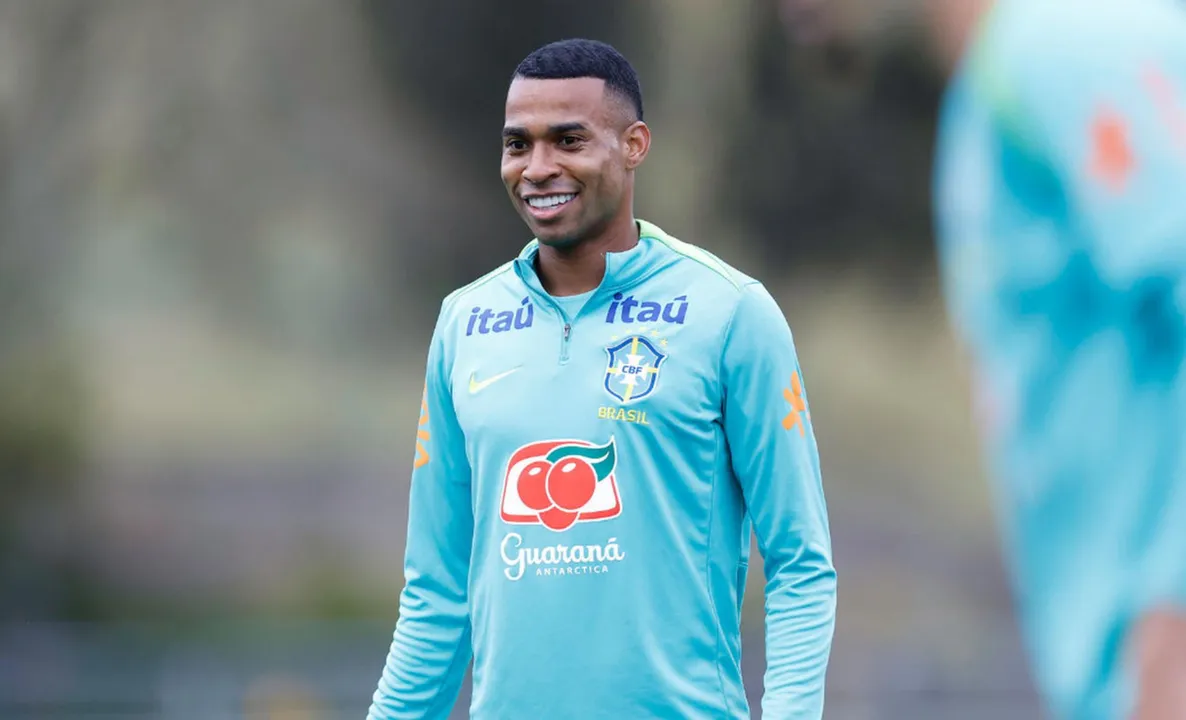 Jean Lucas em treinamento pela Seleção Brasileira