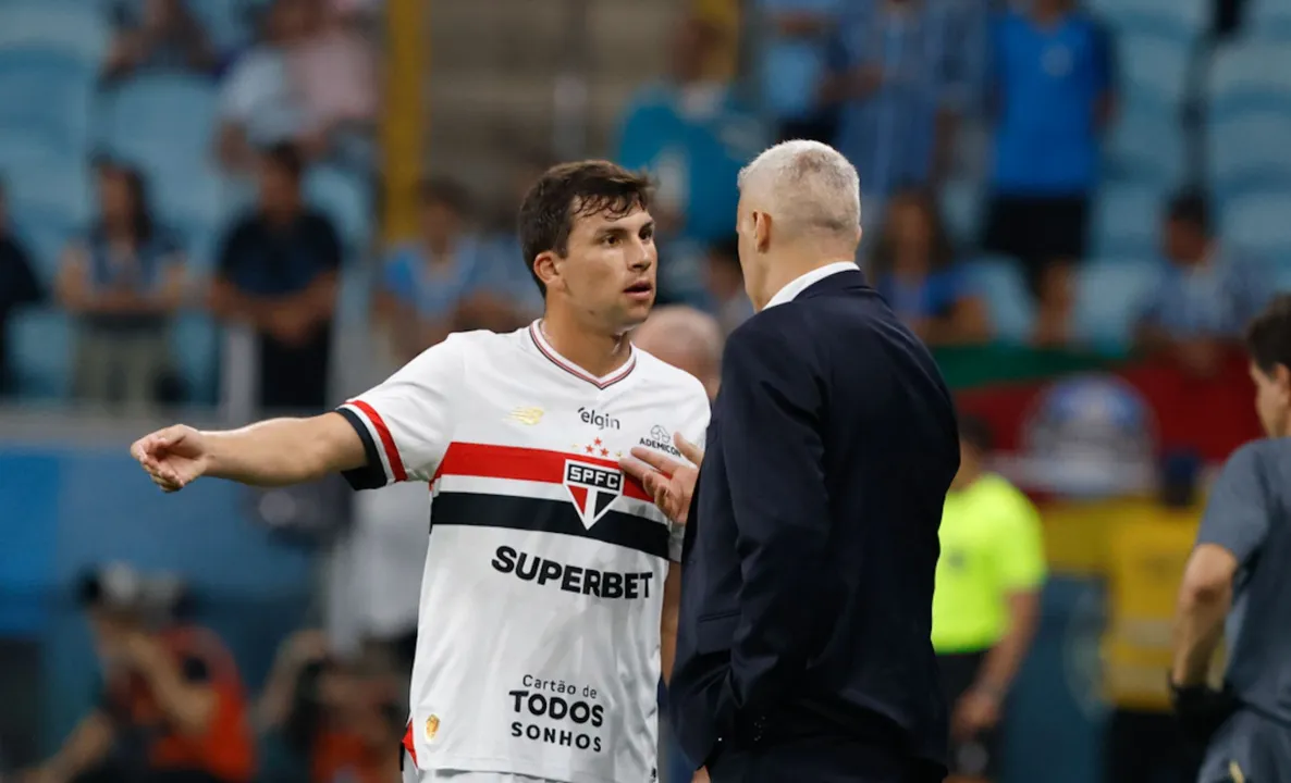 Gonzalo Tapia e Hernán Crespo, do São Paulo