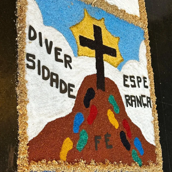 Tapete de Corpus Christi da Paróquia Ascensão do Senhor