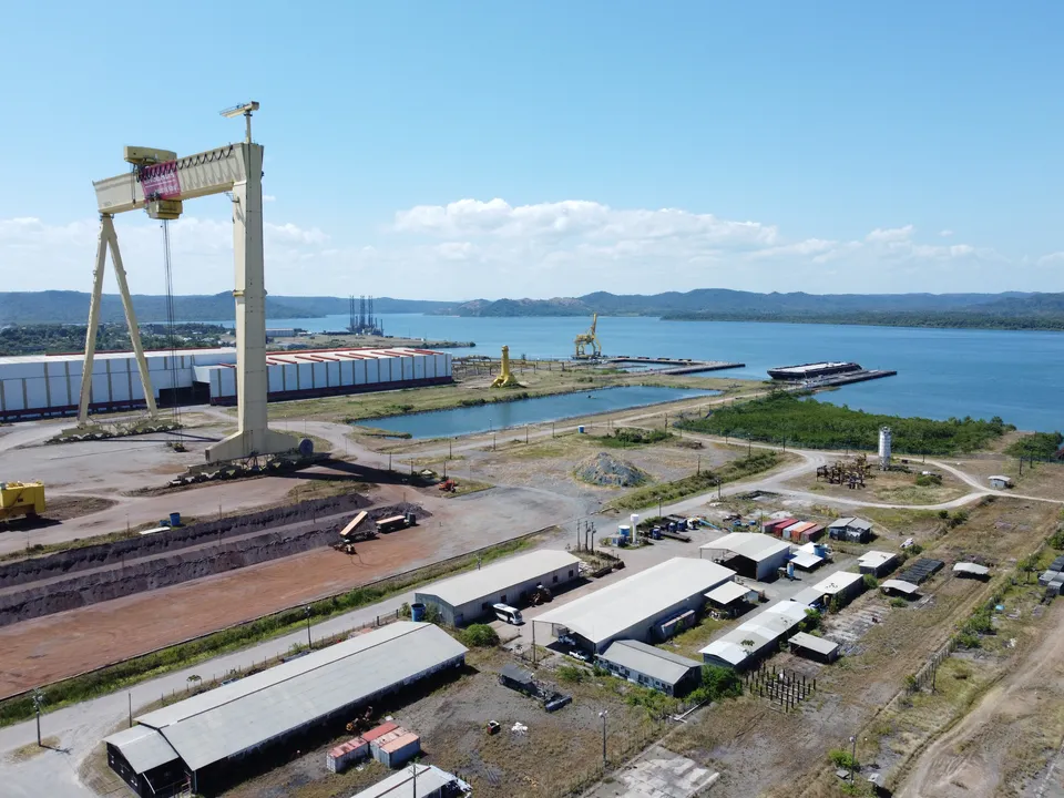 O estaleiro Enseada Paraguaçu