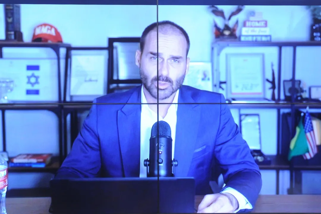 Deputado federal autoexilado Eduardo Bolsonaro (PL-SP)