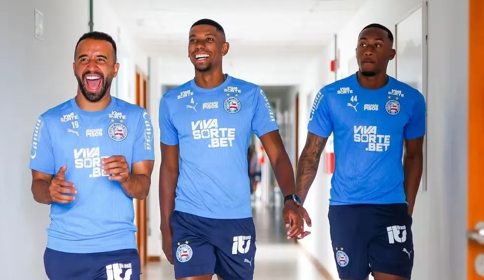 Caio Alexandre no treino do Bahia