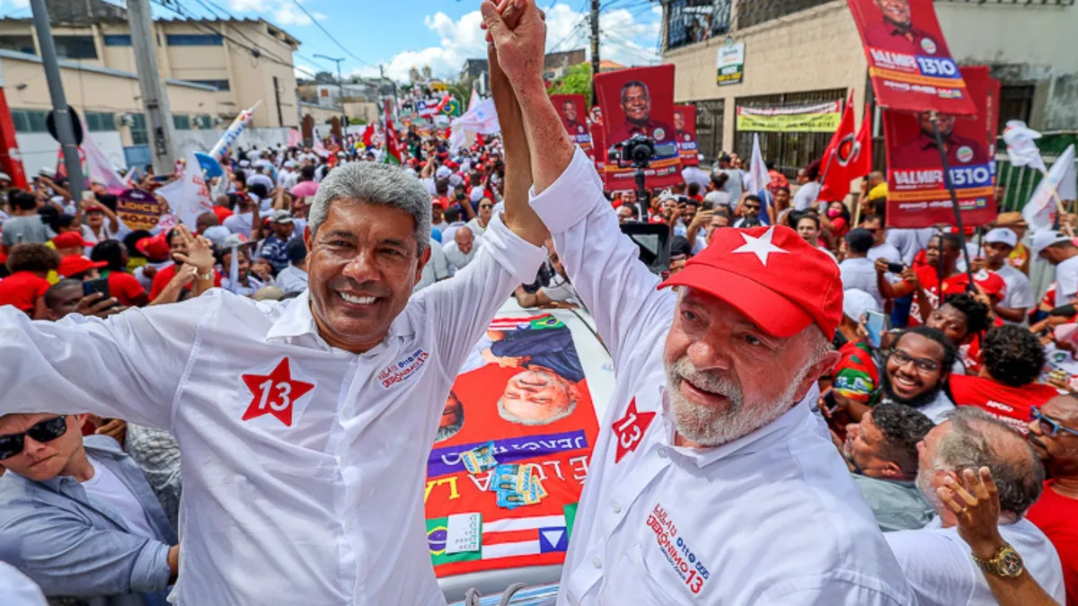 Jerônimo Rodrigues em campanha com o presidente Lula