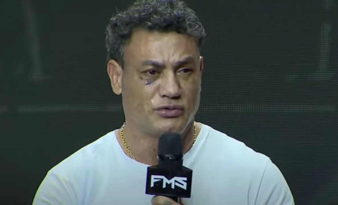 Popó em entrevista coletiva pelo Fight Music Show