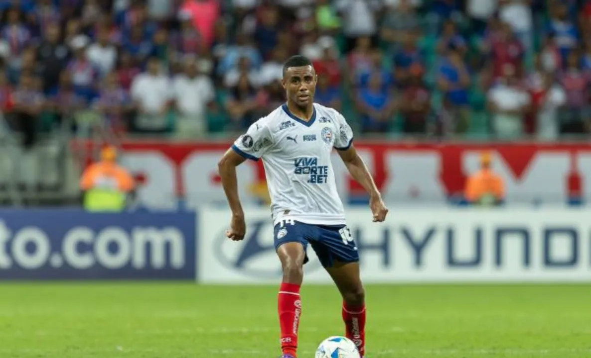 Erick em campo pelo Bahia