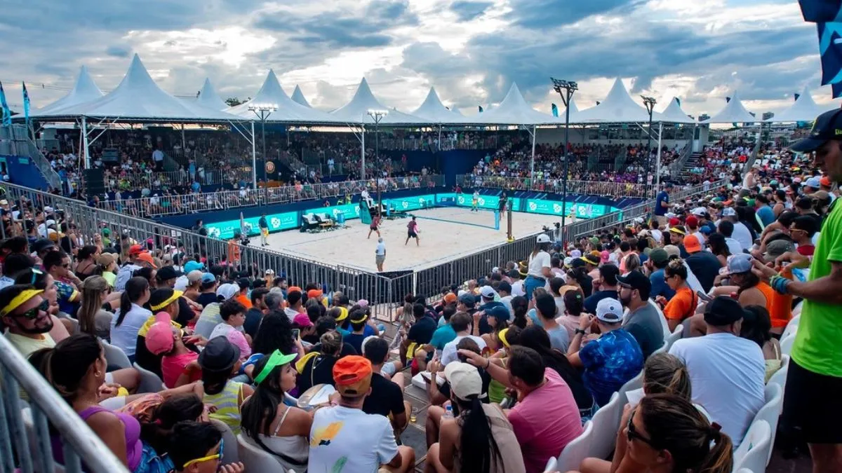 Seis feridos em Ribeirão Preto: Cobertura da arquibancada cede em evento de beach tennis após forte vendaval
