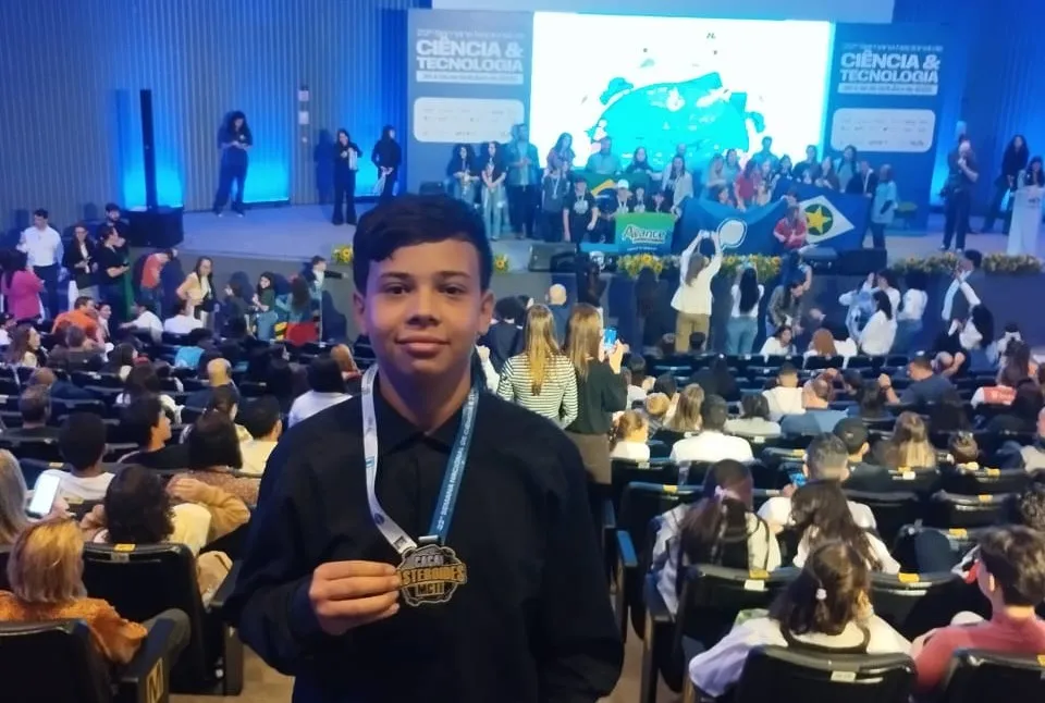 Estudante Rafael Sousa Silva, de 14 anos