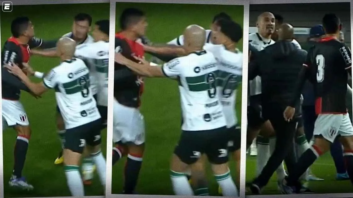Volante Edson, ex-Bahia, foi desligado do Botafogo-SP após ser expulso e agredir Zeca (Coritiba) em campo