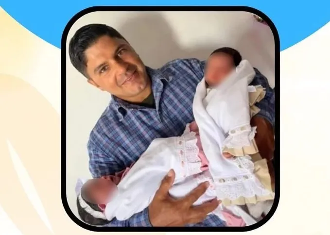 Jorge estava feliz pelo nascimento do casal de gêmeos